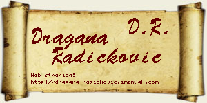 Dragana Radičković vizit kartica